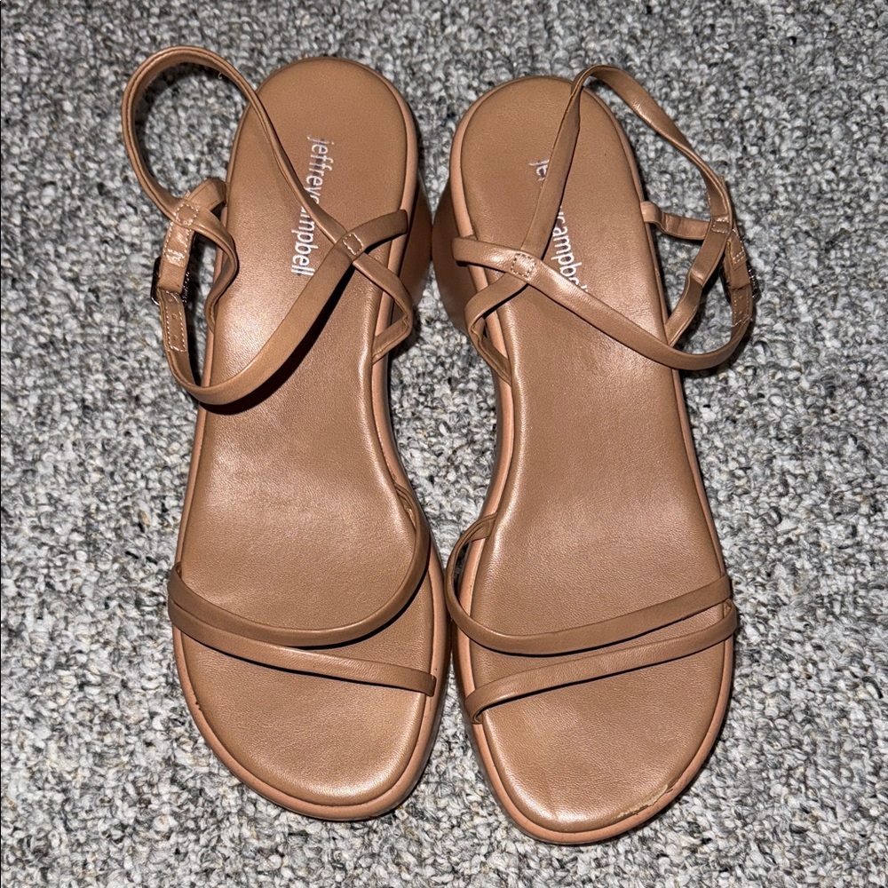 Jeffrey Campbell Brown Strappy Sandals